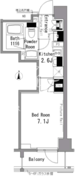 パークアクシス秋葉原 204 間取り図