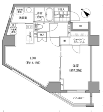 JP noie 小石川富坂 901 間取り図