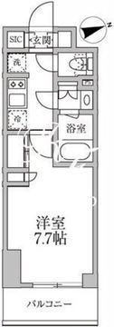 レジディア新御徒町2 403 間取り図
