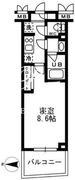 レジディア亀戸 1002 間取り図