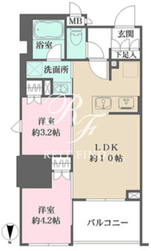 ルフォンプログレ元浅草マークス 1303 間取り図