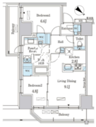 パークアクシス赤羽南 917 間取り図