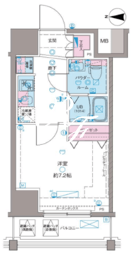 ガリシア新宿ノース2 1002 間取り図