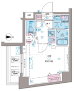 ガリシア新宿ノース2 804 間取り図