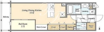 コンフォリア北沢 103 間取り図