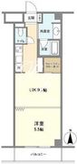 ラクラス麻布十番 804 間取り図