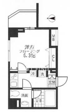 レジディア桜上水 701 間取り図