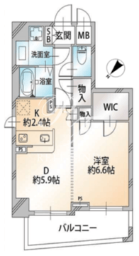 オーキッドレジデンス千代田岩本町 1001 間取り図