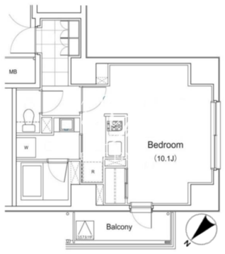 プライムアーバン南池袋 604 間取り図