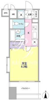 プロスペクト・グラーサ広尾 701 間取り図