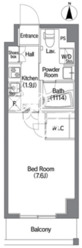 コンフォリア錦糸町DEUX 508 間取り図