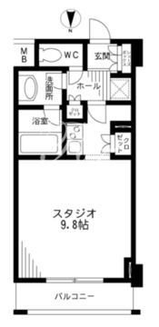 レジディア九段下 604 間取り図