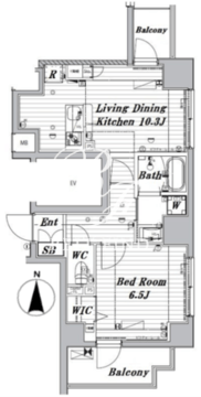 メイクスデザイン両国 N-504 間取り図