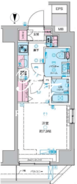 ジェノヴィア森下スカイガーデン 501 間取り図