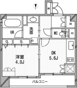 クリオ三田ラ・モード 906 間取り図