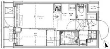 アジールコート大森西 507 間取り図