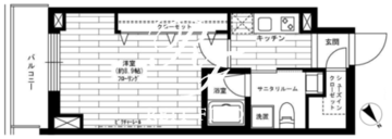 グランドコンシェルジュ六本木 1206 間取り図
