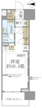 クレヴィア両国国技館通り 803 間取り図