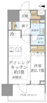 クレヴィア両国国技館通り 702 間取り図