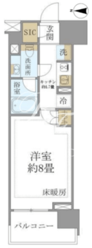 クレヴィア両国国技館通り 805 間取り図