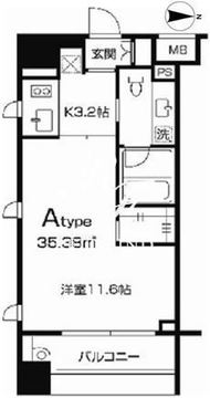 ＴＬＲレジデンス両国 701 間取り図