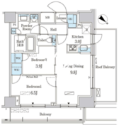 パークアクシス赤羽南 906 間取り図
