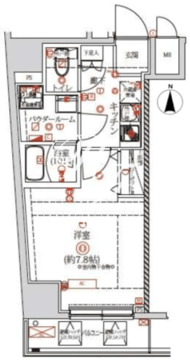 クオリタス両国 401 間取り図