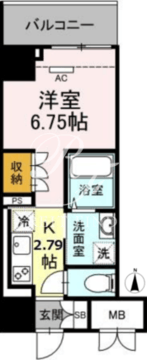 ロイジェントパークス錦糸町 201 間取り図