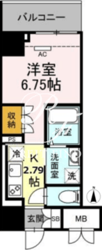 ロイジェントパークス錦糸町 301 間取り図