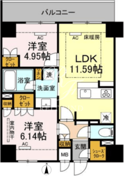 ロイジェントパークス錦糸町 601 間取り図