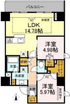 ロイジェントパークス錦糸町 602 間取り図