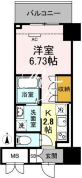 ロイジェントパークス錦糸町 302 間取り図