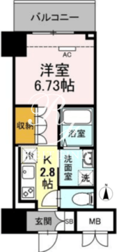 ロイジェントパークス錦糸町 403 間取り図