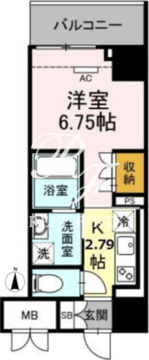 ロイジェントパークス錦糸町 304 間取り図