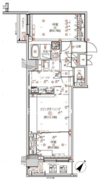 クオリタス日本橋浜町 305 間取り図