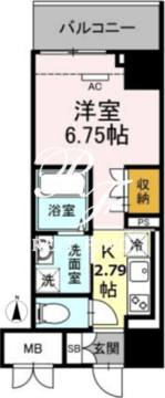 ロイジェントパークス錦糸町 404 間取り図