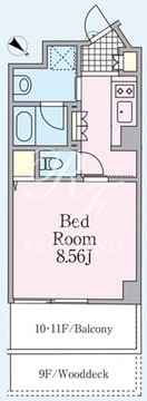 リージア西新宿O-PLACE 910 間取り図