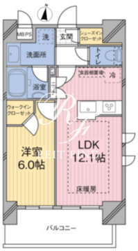 モディア代々木レジデンス 408 間取り図