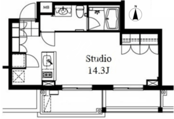南麻布ウエスト 101 間取り図