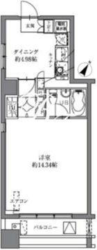 HF八丁堀レジデンス2 502 間取り図