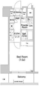 コンフォリア麻布イースト 504 間取り図