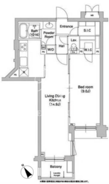 コンフォリア原宿 605 間取り図