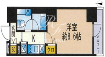 セレニティコート渋谷神泉 302 間取り図