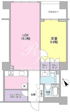 フォレストタウン参宮橋 406 間取り図