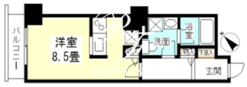 TKフラッツ渋谷 614 間取り図