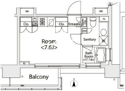 カスタリア戸越 1307 間取り図