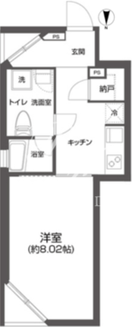 プラティーク白金 101 間取り図