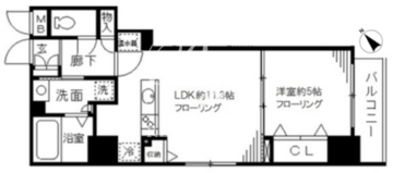 ラフィーネ日本橋 201 間取り図