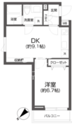 パセオ中目黒 101 間取り図