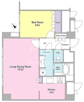 ランテンヌ四谷 313 間取り図